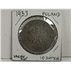 Image 2 : 1933 Poland 10Zloty silver coin, Warsaw mint, Queen Jadwiga