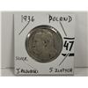 Image 1 : 1936 Poland 5 Zloty silver coin, General Pilsudski