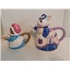 Image 4 : 2 Vintage animal teapots
