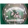 Image 2 : Saskatchewan Roughriders clock works 13.5"