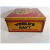 Image 3 : Vintage world's navy tin 7x6.5x2.5