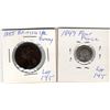 Image 2 : 1885 BRITISH ½ PENNY & 1849 FOUR PENCE BRITISH
