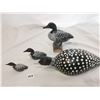 Image 1 : Wooden Loon family carved