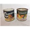 Image 3 : Climax & Nabob paper label jam tin cans