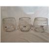 Image 1 : 3 Large glass shades for barn lanterns