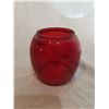 Image 2 : Red medium size red glass shade for barn lanterns