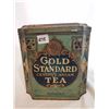 Image 1 : Gold Standard tea tin cans 3lbs Moose Jaw