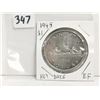 Image 2 : 1945 Silver Dollar, Key Date, EF