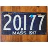 Image 1 : 1917 Massachusetts license plate - Age is uncertain