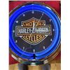 Image 2 : Light up Harley Davidson neon clock NIB Lights up - Neon works never used