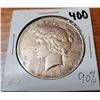 Image 1 : 1923 Peace Dollar 90% Silver