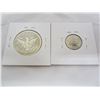 Image 2 : US Silver Barber 1907 Fifty Cent Piece and 1900 Dime