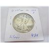 Image 1 : Silver Liberty Walking 1943 D Fifty Cent Piece