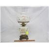 Image 1 : Antique 1890's Gone with the Wind Oil Lamp Original Shade - No Damage, metal spider for top globe ha