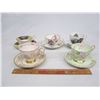 Image 1 : 5 Cups and Saucers - Royal Albert, Aynsley, Tuscan etc.