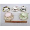 Image 2 : 5 Cups and Saucers - Royal Albert, Aynsley, Tuscan etc.