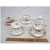 Image 2 : 5 Cups and Saucers - Royal Albert, Aynsley etc.