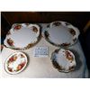 Image 1 : OLD COUNTRY ROSES ROYAL ALBERT CAKE PLATES TEA, BAG DISH, SHELL DISH