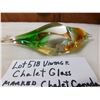 Image 3 : VINTAGE CHALET ARTGLASS FIGURINE MARKED CHALET CANADA