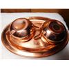 Image 2 : VINTAGE COPPERCRAFT GUILD CREAM SUGAR AND TRAY