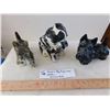 Image 1 : CERAMIC DOG FIGURINES ONE PLANTER, MARKED JAPAN ON TWO OF THEM