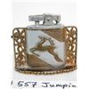 Image 2 : JUMPING DEER TABLE LIGHTER HOLDER WITH LIGHTER