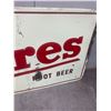 Image 3 : Hires rootbeer tin sign - embossed, 36"x60" - 1963