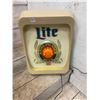 Image 1 : Miller lite - Pilsner beer sign, lights up - working, 18x14"