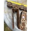 Image 4 : Barn track rollers - pair of late, original industrial door rollers