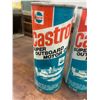 Image 2 : 2 Castrol outboard motor oil tins - full