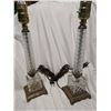 Image 6 : Vintage Glass Matching Pair Lamps