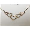 Image 2 : 10K gold hearts necklace