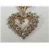 Image 2 : 10K hear with diamonds necklace, 3.0 grams