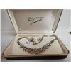 Image 1 : Sherman matching set earrings necklace, original box