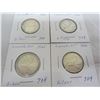 704  4 Silver Quarters