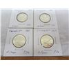 Image 1 : 4 Canadian Silver Quarters