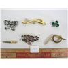 Image 1 : 6 Vintage brooches 760. 6 Vintage Woman's brooches