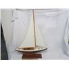 Image 2 : Large Vintage Wooden Sailboat Model