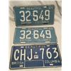 Image 1 : 1965 B.C Matching License Plate & B.C Unknown Date Plate