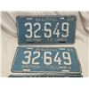 Image 2 : 1965 B.C Matching License Plate & B.C Unknown Date Plate