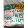 Image 1 : Eight Sask License Plates