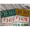 Image 2 : Eight Sask License Plates