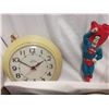 Image 7 : Collectable Lot, Lamp, Shade, Mugs, Clock, Superman Brush