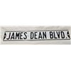 Image 1 : James Dean Blvd sign 36x6 Embossed heavy porcelain?