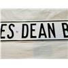 Image 3 : James Dean Blvd sign 36x6 Embossed heavy porcelain?