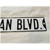 Image 4 : James Dean Blvd sign 36x6 Embossed heavy porcelain?