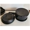Image 5 : 2 Frying pans, pot, ladel