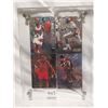 Image 1 : 4 Sports cards, framed in heavy plastic