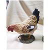 Image 3 : Hen and Rooster resin pair, 12" high rooster