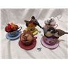 Image 1 : Five limited edition figures - Thomas Kinkade tea cup collection